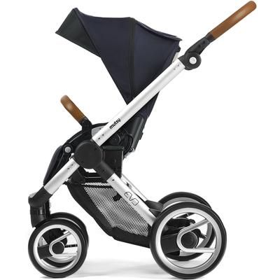 Mutsy Evo Stroller, Urban Collection - Silver/Deep Blue