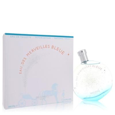 Eau Des Merveilles Bleue For Women By Hermes Eau De Toilette Spray 3.4 Oz