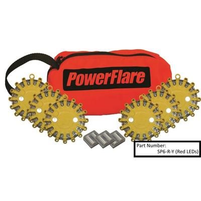 Powerflare 6-Pack PowerFlare Soft Pack White LEDs Yellow Shell SP6-W-Y
