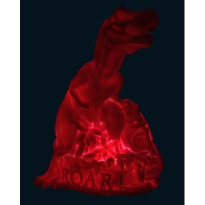 Goodnight Light Dino Lamp - Neon Pink