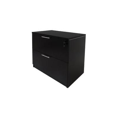 Black Locking 2-Drawer Lateral File