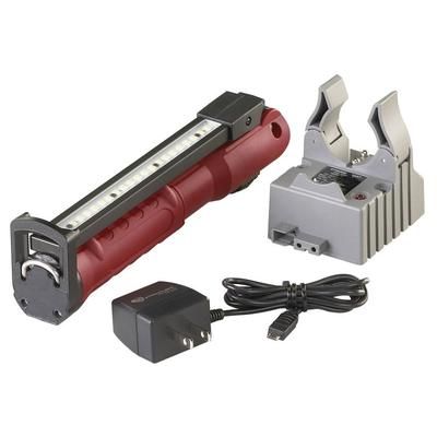 Streamlight Stinger Switchblade Rechargeable Multi-Function Worklight 800/600 Lumens/500 mW w/120V/100V AC 1 Holder Red 76801
