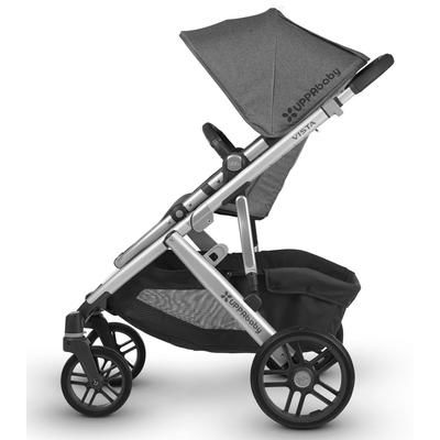 UPPAbaby 2018 / 2019 Vista Stroller - Jordan (Charcoal Melange/Silver/Black Leather)
