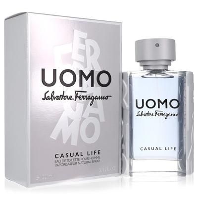 Salvatore Ferragamo Uomo Casual Life For Men By Salvatore Ferragamo Eau De Toilette Spray 3.4 Oz