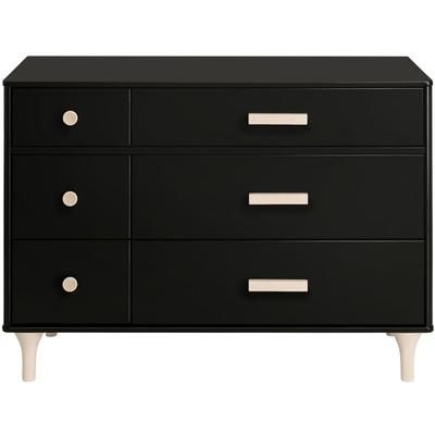 Babyletto Lolly 6-Drawer Dresser - Black / Natural