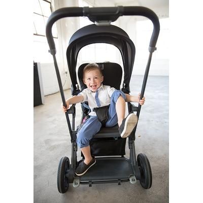 Joovy Caboose S with 1 Seat Sit And Stand Double Stroller - Black Melange