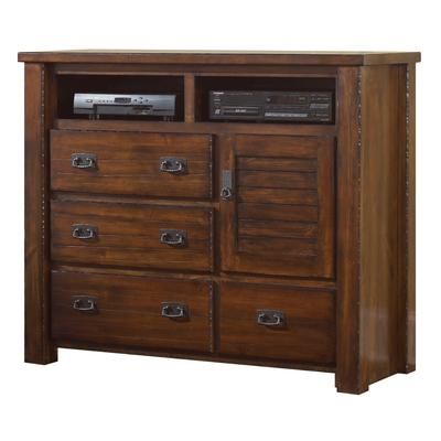 Trestlewood Media Chest in Mesquite Pine - Progressive Furniture P611-46