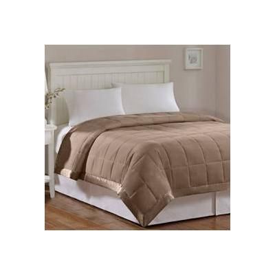 Madison Park Windom Twin Microfiber Down Alternative Blanket w/ 3M Moisture Management in Brown - Olliix MP51-544