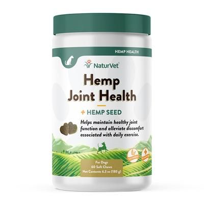Hemp Joint Health Plus Hemp Seed Soft Chew for Dogs, Count of 60, 60 CT