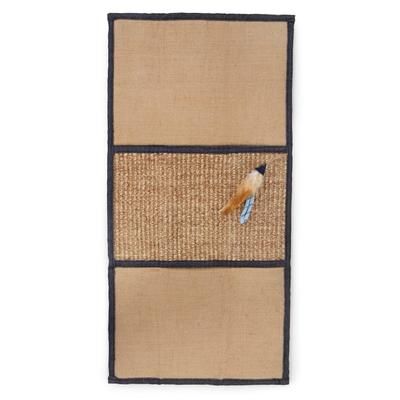 Scratch & Play Cat Mat, Denim, Brown