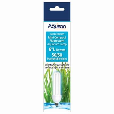 Aqueon 50/50 10 Watts Mini Compact Fluorescent Bulb, 6" Length