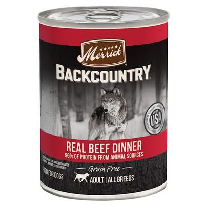 Backcountry Grain Free Real Beef Dinner Wet Dog Food, 12.7 oz., Case of 12, 12 X 12.7 OZ