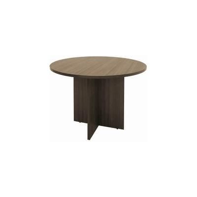 Modern Walnut 42" Round Conference Table