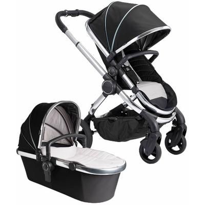 iCandy 2019 Peach Chrome Stroller - Black Beluga