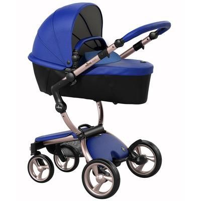 Mima 2019 Xari Complete Stroller, Rose Gold - Royal Blue / Denim Blue