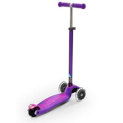 Micro Kickboard Maxi Deluxe LED Scooter - Purple