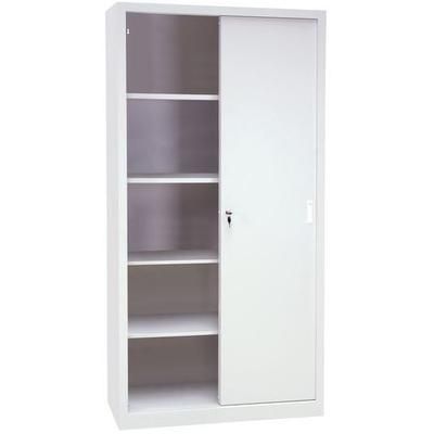 Armoire Mono P. Coulissantes Xh2000xp450mm Gris L1500 - Manutan Expert