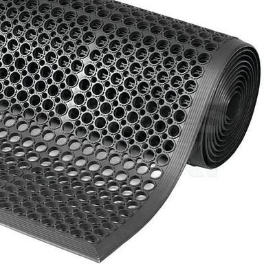 Tapis Caoutchouc Polyvalent Biseaute Antifatigue Noir 91x297 Cm - Notrax