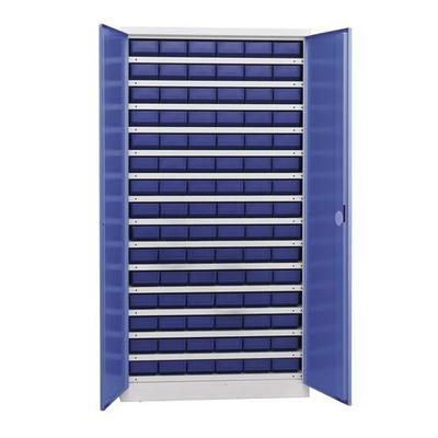 Armoire D'atelier Bleue Hxp=1950x540mm 90 Tiroirs B - Kind