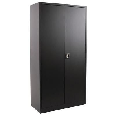 Armoire Pb 180x92x42 4 Tablettes Noir - Manutan Expert