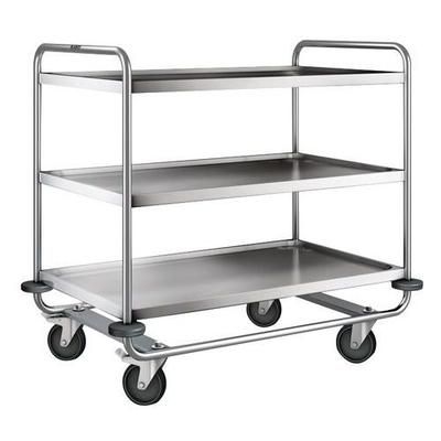 Chariot Inox 3 Plateaux Poids:28 Kg H Ht:1000 Mm - B PRO