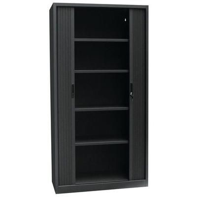 Armoire Rideaux 100 X 195 Cm Anthracite - Manutan Expert