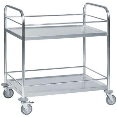 Chariot Inox 2 Tablettes L910xl590 Xh940mm - Kongamek
