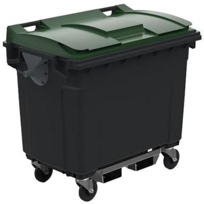 Conteneur 660l Couvercle Vert Pass De Fourche +renford Fond - Sulo