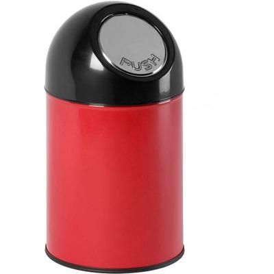 Poubelle Bullet Sans Liner 30l Rouge/noir - V-Part