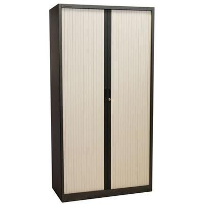 armoire à rideaux manutan 195x100x45 cm anthra/gris