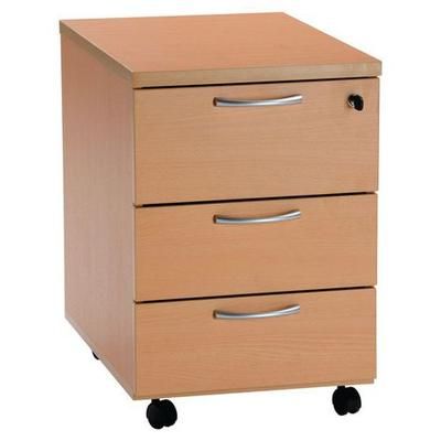 Caisson Mobile Duetto 3 Tiroirs 60 Cm Chêne Clair - Buronomic