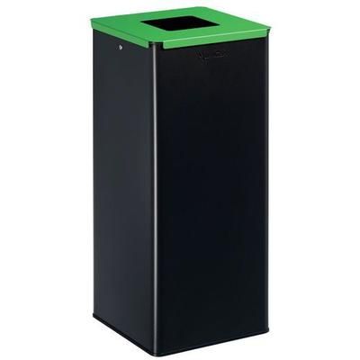 poubelle de tri verre 40 l gris / vert - manutan