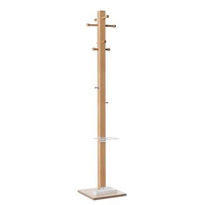 Porte Manteaux En Bois Massif Easycloth Modèle B Blanc - EasyCloth
