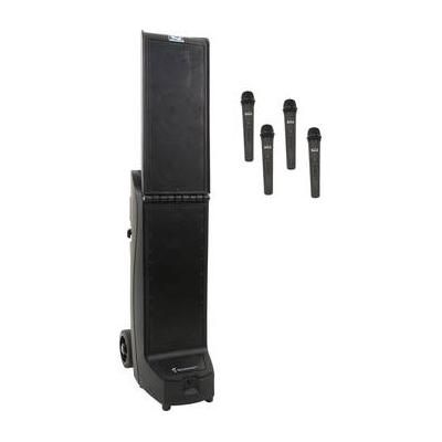 Anchor Audio BIG-QUAD-HHHH Bigfoot 2 Quad Package Portable Line Array Sound System with 915400