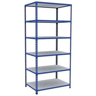 rayonnage d'archives rapid 2 1980x915x610 6 tab metal bleu