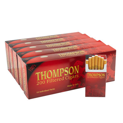 Thompson Filtered Cigars Hard Pack 5-Fer Natural Vanilla - Pack of 1000
