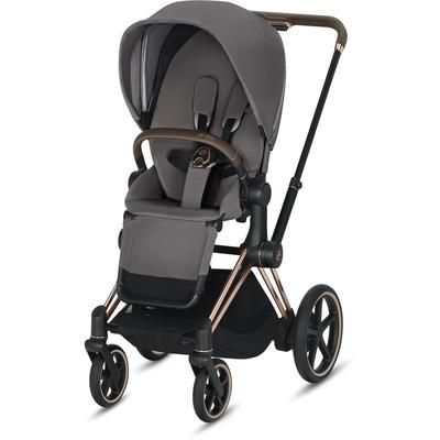 Cybex ePriam Electronic Assist Stroller - Rose Gold/Manhattan Grey