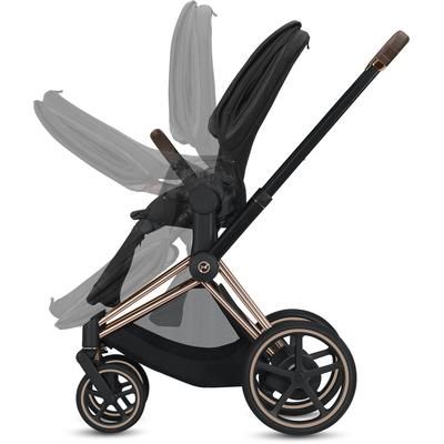 Cybex ePriam Electronic Assist Stroller - Rose Gold/Manhattan Grey