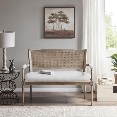 Madison Park Settee in Beige/ Reclaimed Natural - Olliix MP106-0897