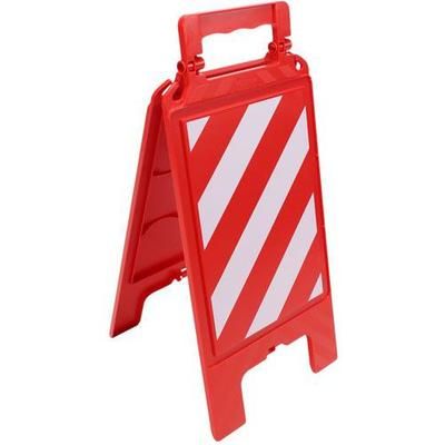 Chevalet De Signalisation H600mm X L275mm Hachure R/b - Novap