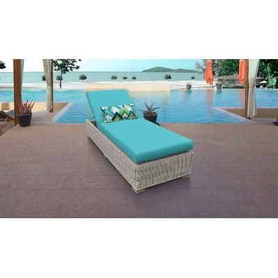 Coast Chaise Outdoor Wicker Patio Furniture in Aruba - TK Classics Coast-1X-Aruba