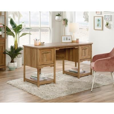 Coral Cape Desk in Sindoori Mango - Sauder 424456