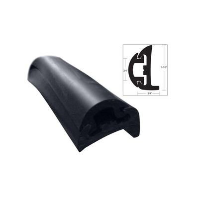TACO Marine Semi-Rigid Rub Rail Kit - Black w/Black Insert - 50' V11-9795BBK50D-2