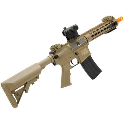 Avengers Sportsline M4 RIS Airsoft AEG Rifle w/G2 Micro-Switch Gearbox Keymod 8in Dark Earth Large ST-AEG-270-DE