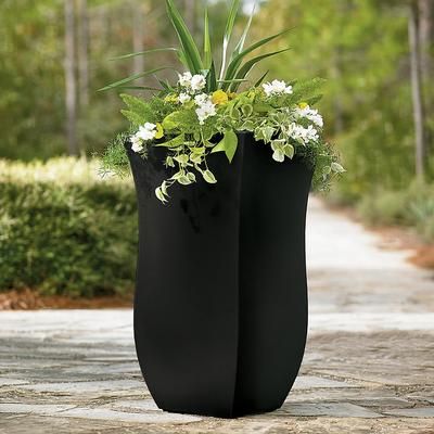 Brighton Easy-Care Tall Planter - Indigo - Grandin Road