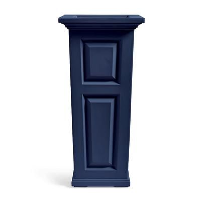 Nantucket Easy-Care Tall Tapered Planter - Indigo - Grandin Road