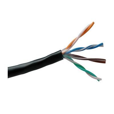 Belden Cat 5e 4-Pair UTP PVC Horizontal Riser Networking Cable (1000', Black) 1583A-1000-BLK