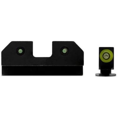 XS Sight Systems R3D Night Sights Tritium Green Glock 20/ 21/ 29/ 30/ 30S/ 37/ 41 Black GL-R013P-6G