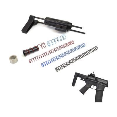 Dead Foot Arms Subcompact Weapon 4in Stock for 9mm AR Platform Rifles Gen 2 Black Anodized 80045