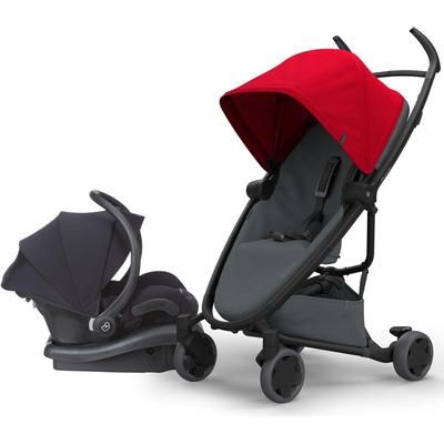 Quinny Zapp Flex + Maxi-Cosi Mico 30 Travel System - Red/Graphite